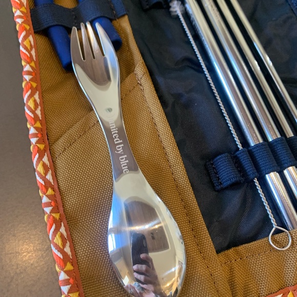 UNITED BY BLUE The Utensil Kit IVORY, Camping Reusable Utensils - Picture 3 of 5